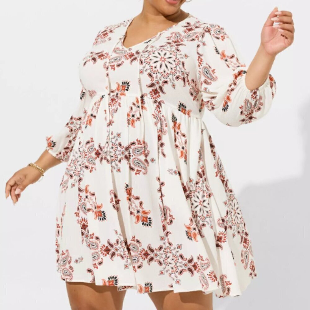 Torrid - Mini Washable Gauze Tunic Dress